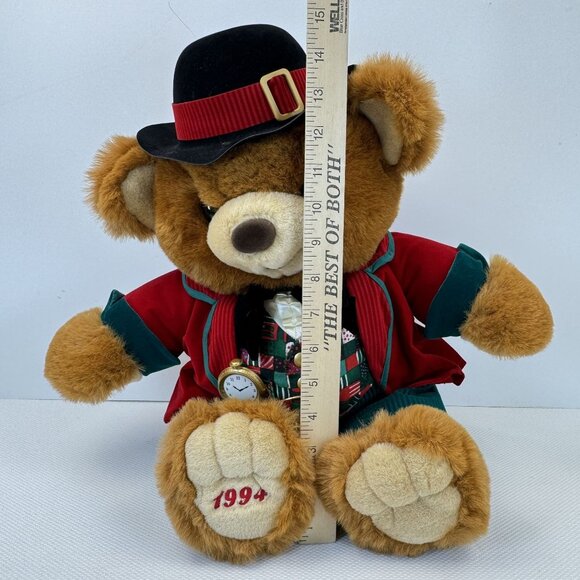 Vintage Kmart Teddy Bear Lane Christmas Bear 1994 Limited Edition Plush Toy 20" - Picture 14 of 14